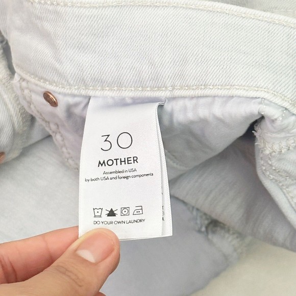 Mother Superior Women's Distressed Denim Mini Skirt Vagabond Fray Size 30 - Picture 7 of 11